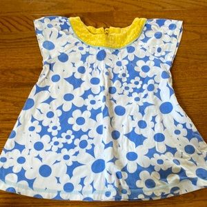 Mini Boden Floral Top 7-8